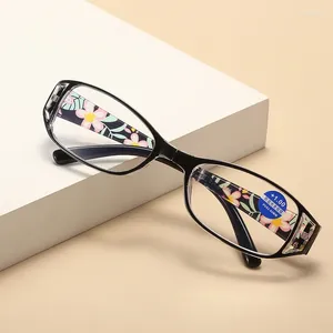 Occhiali da sole stampato occhiali pieghevoli anti-blu che leggono le donne colorate pc a cornice completa di mezza età e anziani 1.0 1.0