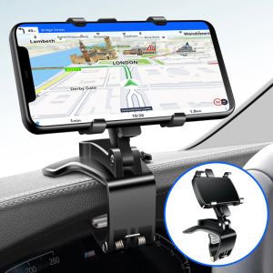 Stands Car Dashboard Rotatable Car Clip Phone Holder Adjustable Phone Stand For iPhone Samsung Xiaomi Huawei Car Mobile Phone Holder