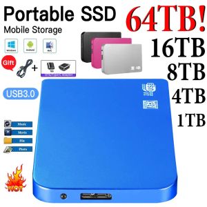 Вставки 1 ТБ Внешний SSD -портативный жесткий диск USB3.1 HDD SSD 500 ГБ Портативный высокоскоростной жесткий диск для Xiaomi для ноутбука для ноутбука для ноутбука для ноутбука