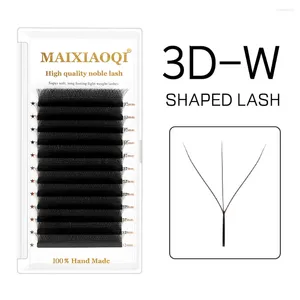 False Eyelashes MAIXIAOQI 3D W Shaped Bloom Automatic Flowering Premade Fans Extensions Natural Soft Light High Idividual Lashes