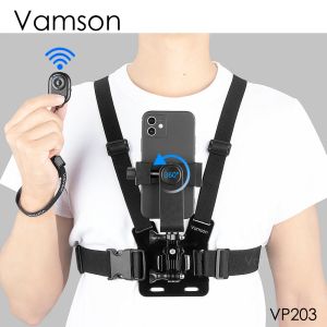 Accessories Vamson Chest Strap Rotate Phone Mount for iphone Smart Phone Belt Body Harness Holder for Gopro Hero 10 9 8 Insta360 Dji Camera