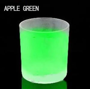 Без блеска доставка 500 г яблочного зеленого свечения в темном пигменте для искусства ногтей, люминесцентного пигмента, фотолюминесцентного пигмента, светящегося порошка