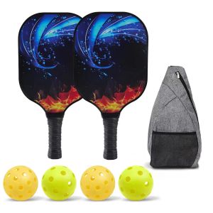 Cricket Family Outdoor Sports Pickleball Paddle Set High Quality Carbon Fiber Composite Spin Pickleball Racket Parentchild Sports