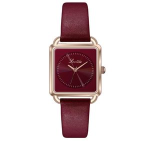 IE Brand 24*26 mm prostokątny tarcza Grace Girls Watch Kwarcowe zegarki Women Watches MultiColor Choice Delikatna luksusowa bogini na rękę