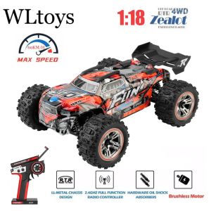 Cars 2024 NOWOŚĆ WLTOYS 184008 1/18 2,4G RC CARS 3 W 1 Bezszczotkowy silnik i ESC 4WD Offroad Car 60 km/h