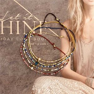 Beaded Go2Boho Cut Natural Stone Spacer Bracelet For Women Tiny Bracelets Miyuki Beads Simple String Glass Beaded Bracelets Jewellery 240423