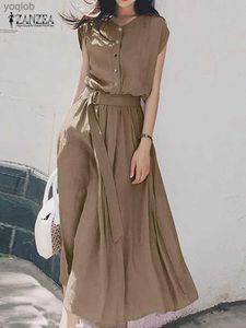 基本的なカジュアルドレス2023ザンゼア女性ファッション半袖ドレス