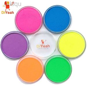 Vernice per il corpo 30g Volta neon Colore Black Light Paint per il corpo Volta di pittura Maquillage Halloween Makeup Schmank UV Pigment Art Marker D240424