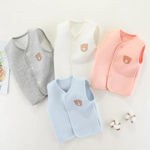 Cappotti abbigliamento per bambini carino cartone animato giubbotti di cotone per bambini per bambini inverno inverno bambini senza maniche