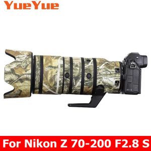 Filter för Nikon Z 70200mm F2.8 VR S Vattentät lins Kamouflage Regntäckning Lens Skydd Case Nylon Guns Tyg