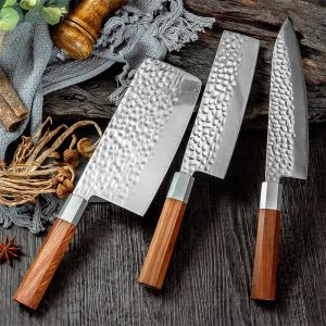 Blades Damascus Steel Santoku Chef Knife Razor Sharp Łosoś Sashimi Knives Meat Fish Cleaver Japońsek Kiritsuke Peeling Knife