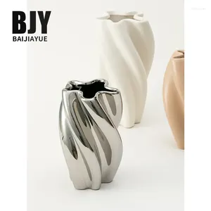 Vasen Original abstrakter Keramik -Vase -Dekoration Einfacher Ins Style Model Room Living Home Crafts El Restaurant