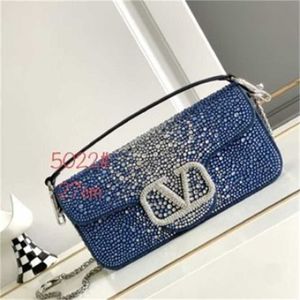 TOTE BAD WYSOKA WYSOKA WODA WODY Osadzanie Hot Diamond Metoda Stick Single Crossbody Łańcuch