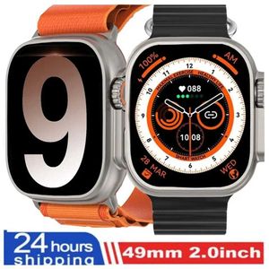 Relógios inteligentes de relógios de pulso 9 Ultra Pro Max Gen 2 49mm Tela AMOLED Smartwatch High Refresh Taxa de Wireless Charging Men Women for Sport 2024 Novo 240423
