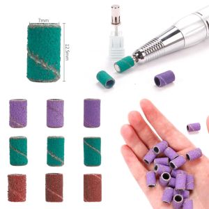 Bits Grit 80 120 180 Nail Sanding Electric Machine Drill Bits UV Gel Acrylic Polish Remover Manicure Files Cuticle Burffur