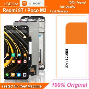 Skärmar 6.53 '' LCD -skärm för Xiaomi Poco M3 LCD POCO M2010J19CG LCD Pekskärm Digitizer Assembly för Xiaomi Redmi 9T LCD -skärm