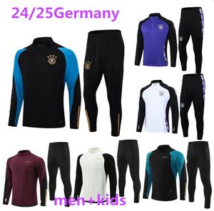 2024 2025 Tyskland Tracksuit Soccer Jersey Kroos Gnabry Werner Draxler Reus Muller Gotze Football Shirt 23/24 Tyskland World Training Suit Cup Men Kid Kit Sportwear
