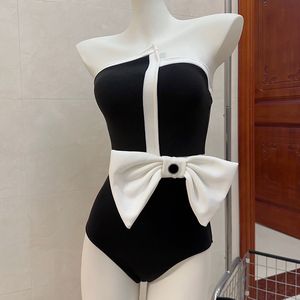 Big Bow stwor -stroje seksowny bodysuit push up świąteczny strój kąpielowy swobodny kostium kąpielowy Kobieta projektantka