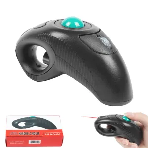 Ratos mouse sem fio mouse ponteiro óptico handheld air laser mouse rastrear bola esquerda mão direita