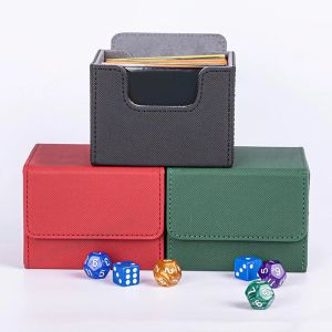 Games Card Deck Case Organizer Storage Box für MTG -Karten Pokerkarten Sportkarten -Leder -Tarots für die Kapazität von Containersammlungen