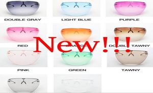 Scudo del viso colorato unisex Eye Clear Mask for Protectors Half Fate Sun Glasses Guard Mask antispray Dhl Whole8612106