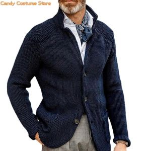 JACETAS AUTONO NOVO MEN MEN JAPAT JAPAT ALLMATCH BOUTique Roupas de estilo simples Cardigan de suéter de moda de luxo de luxo Cardigan