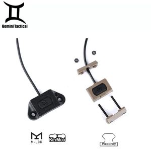 Zubehör Taktischer Modbutton Lite Druck Fernbedienungsschalter für MLok Keymod 20mm Picatinny Rail M300 M600 DBAL A2 PEQ15 Airsoft -Zubehör