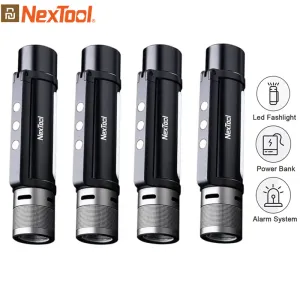 Accessories Orignal Nextool 6in1 1000lm Duallight Zoomable Alarm Flashlight Usbc Rechargeable Mobile Power Bank Magnetic Camping Work