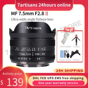 Filter 7 Artisans 7,5 mm F2.8 II Ultrawideangle Fisheye Objektiv für Sony E Mount A7A7II/für Fuji XF/für Nikon Z Mount/für Makro 4/3 Mount