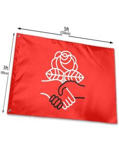 Democratic Socialists of America Flag 3x5ft Printing Polyester Outdoor or Indoor Club Digital printing Banner and Flags Whole1521069