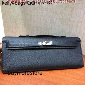 Luxury Brkns Epsom Leather Handbag 7a äkta läder full handvax original klipp 31 cm womegp8u