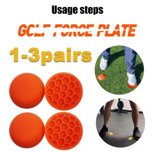 AIDS 13pairs Golf Force Plate Step Pad Gummi Gravity Pedal Pad Assisted Balance Swing Practice Golf Training Antislip Trainer Tool