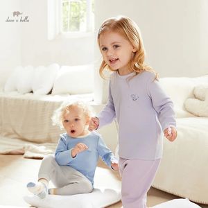 Dave Bella Childrens Girls Boy Pijamas Suit Autumn Winter Fashion Casual Casual DB4238268 240418