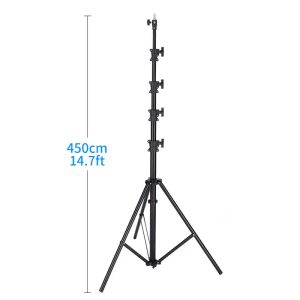 I treppiedi hanno migliorato 4,8 m Impatto pesante Air Amborso ammortizzato di video Light Stand, supporto telescopico nel mezzo, più stabile