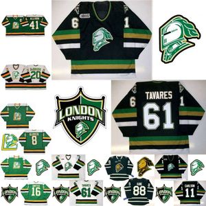 Jam London Knights 16 Brad Smyth 20 Louie DeBrusk 8 Glover 41 Jason Allison Carlson 88 Patrick Kane 61 John Tavares Hockey Trikots