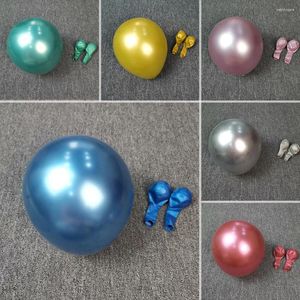 Parti Dekorasyonu 50pcs 10inch Krom Metal Lateks Balon Düğün Mutlu Yıllar Altın Yeşil Mavi Pembe Kırmızı Metalik Balon