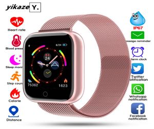 I5 Novo relógio inteligente à prova d'água Mulheres Bluetooth SmartWatch para Apple iPhone Xiaomi Freqüência cardíaca Rastreador de fitness PK P70 P68G9610455