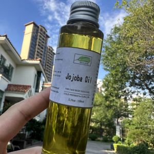 Olio naturale pressata a freddo jojoba olio sbalordi i pori migliora i punti neri idrata il ridotto del trucco per olio per carriere per capelli e cura della pelle