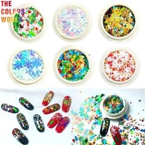 Glitter TCT437 Christmas Mix Nail Glitter Nail Art Decoration Body Art Tumbler Crafts DIY Holidays Accessories Festival Party Supplier