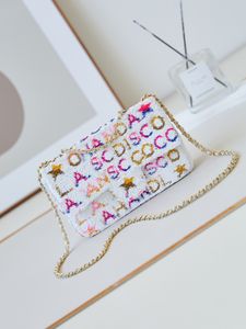 10A Yüksek Kaliteli Tasarımcı Çanta Crossbody Çanta Yeni Pullu Çanta Marka Moda Kadın Çanta Zinciri Çantası Tek Omuz Çantası Cüzdan Parti Çantası Tam Ambalaj Kutusu Teslimat