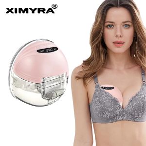 Enhancer XIMYRA S21 Portable Breast Pump Wearable Breast Pumps HandsFree Milk Extractor Wireless Automatic Milker Accessories BPA Free