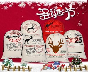 Decorações de Natal Bolsa de presente com cordão Papai Noel Sacks Candy Cookie Store Bolsa Large Tree Ornament Festival Decoration 21317494