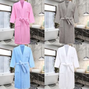 Hotelstar 100% Baumwoll -Schweißhandtuch Bades Robe Männer plus Größe Winter Kimono warm warm warm Bademant