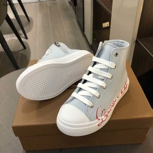 Fashion Kids shoes Red letter logo print baby sneakers size 26-35 Including Cardboard Box high quality boys girls ankle boots 24April