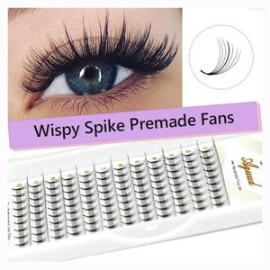 False Eyelashes AGUUD Wispy Premade Fans Pointy Base Cluster Spike Russia Volume Eyelash Extension Individual Lashes Hybrid Faux Mink Lash