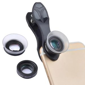 Soczewki apexel apexel APL24X Professional Universal 2 w 1 Clipon 12x+24X makro soczewki dla obiektywu z telefonu komórkowego dla Sumsung/Xiaomi/iPhone