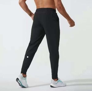 Ll calças de corredor masculinas longas esportes de ioga de ioga rápida ginástica seca bolsões de ginástica calça calça calça mensual elástico elástico designer de fitness roupas de moda 34645