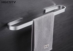 Space Aluminum Alloy Towel Holder Wall Mounted Hanger Organizer Waterproof Bathroom Kitchen Storage Rack Shelf Accessories Y2004078878857