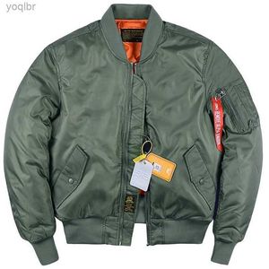 Kurtki męskie Nowe al Martin Winter jesienne MA1 Bomber Jacket Męskie grube wojskowe taktyczne łopatki Pilot Baseball Kurtka Baseball2404