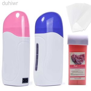 Epilator Electric Heater Machine Professional Handheld Depilation Wax Hair Remoned Epilator para mulheres com bastão de cera e papel SU470 D240424